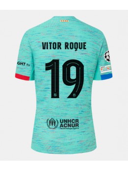 Barcelona Vitor Roque #19 Ausweichtrikot 2023-24 Kurzarm